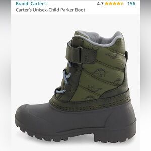 Carter’s Dinosaur Snow Boots Size 8